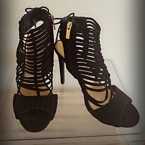 Jessica Simpson Black Strappy Heels